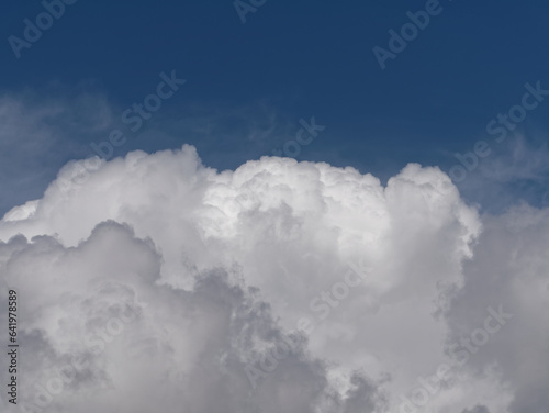 clouds in the blue sky (close up)