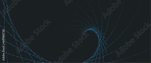 abstract radial curve swirl line pattern with gradient and dashed style, modern abstract design for background, brochure, cards