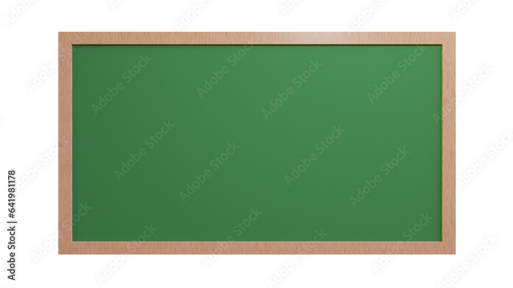 Green chalkboard isolated 3d render, back to the school board Green chalkboard isolated 3d render, back to the school board