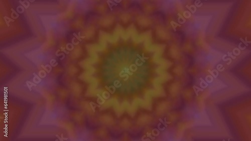 3D Kaleidoscope Mandala Abstract Background trendy 