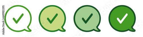 Icones bulle valider oui 