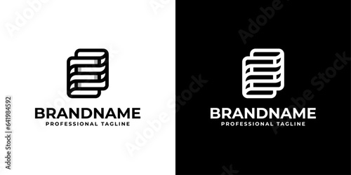 Letter EE Monogram Logo, suitable for any business with E or EE initials.