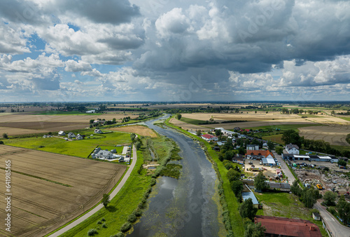 Wisła Królewiecka river, near Sztutowo, Żuławy, northern Poland