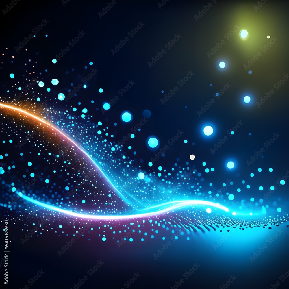 Obraz premium Abstract polygonal space low poly dark background with connecting dots and lines. Connection structure. 3d rendering 