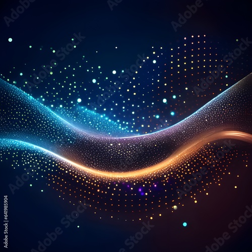 Abstract polygonal space low poly dark background with connecting dots and lines. Connection structure. 3d rendering
