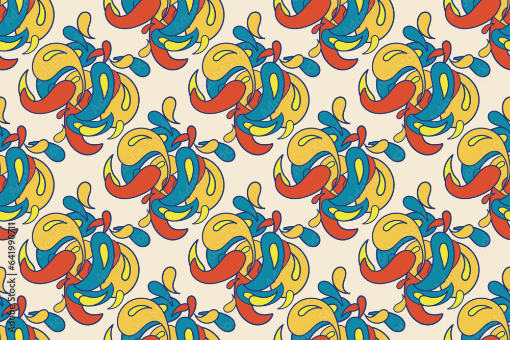 seamless pattern with elegant color