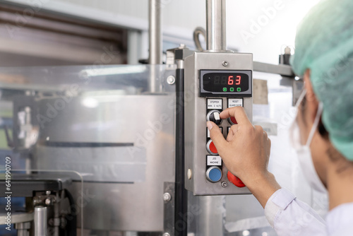 quality supervisor or food or beverages technician change parameter and condition control food or beverages before send product to the customer. Production leader recheck machine and productivity.