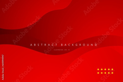 Abstract red wave modern background for template, poster, flyer design. Vector illustration