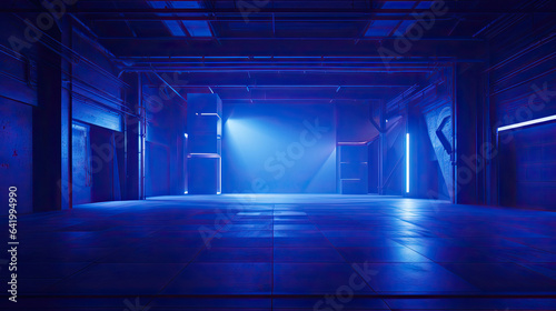 Industrial room for product showcase