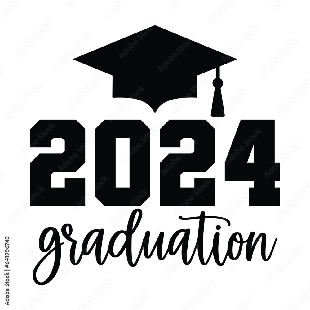 2024 graduation SVG Stock Vector Adobe Stock