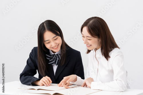 生徒と先生/個別指導/教室