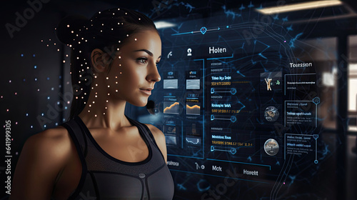 AI-enhanced personal trainers optimizing fitness routines.