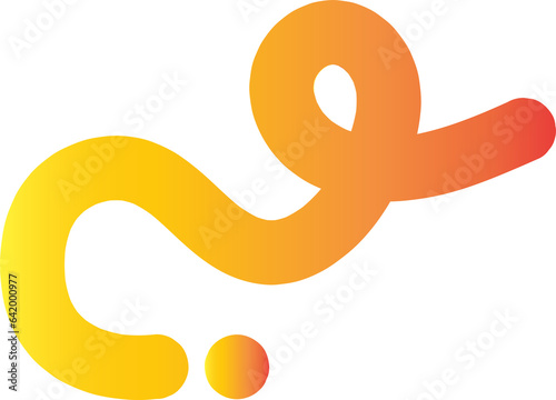 Illustration of dynamic line squiggle