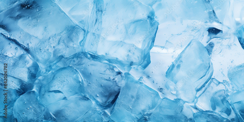 Cracked ice on a frozen lake. The natural texture of winter ice. Generative AI Cracked ice on a frozen lake. The natural texture of winter ice. Generative AI