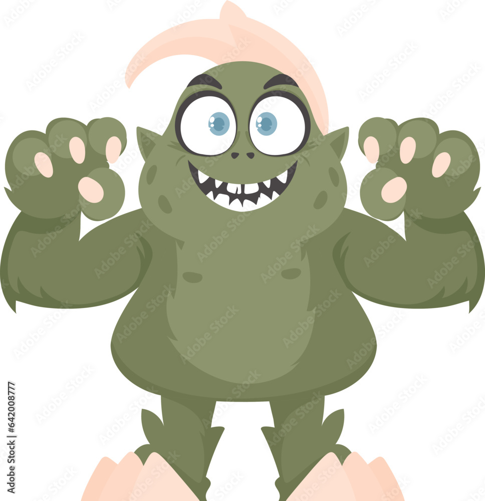 This adorable animal is very entertaining and can make people giggle. Cartoon style.