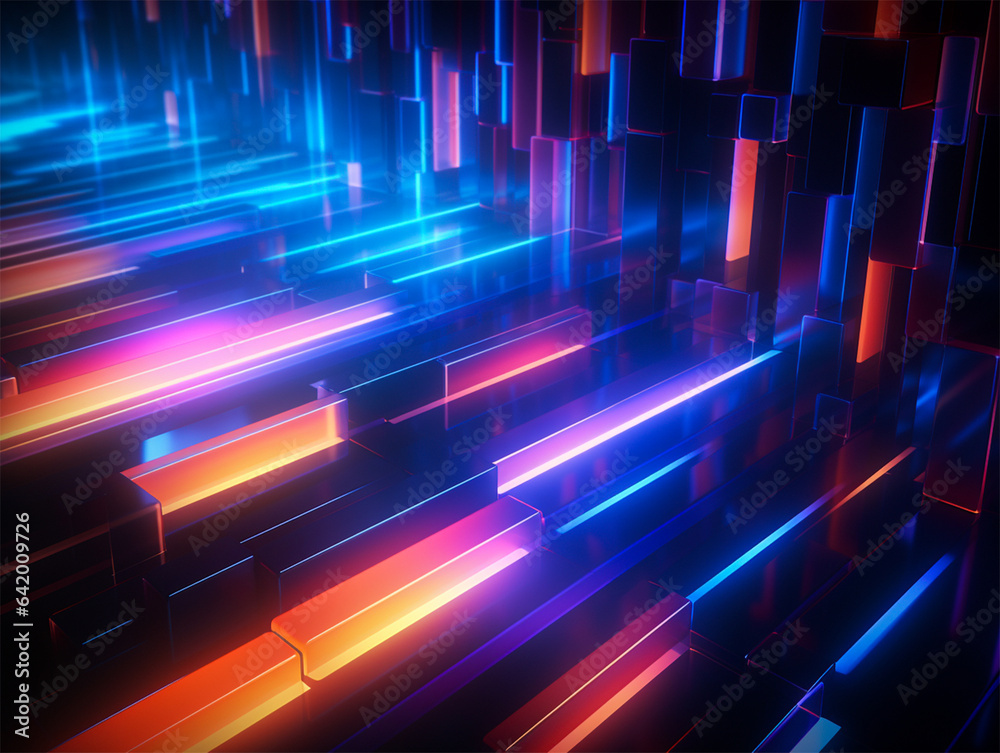 Illustration of abstract digital background with glowing effect Illustration of abstract digital background with glowing effect