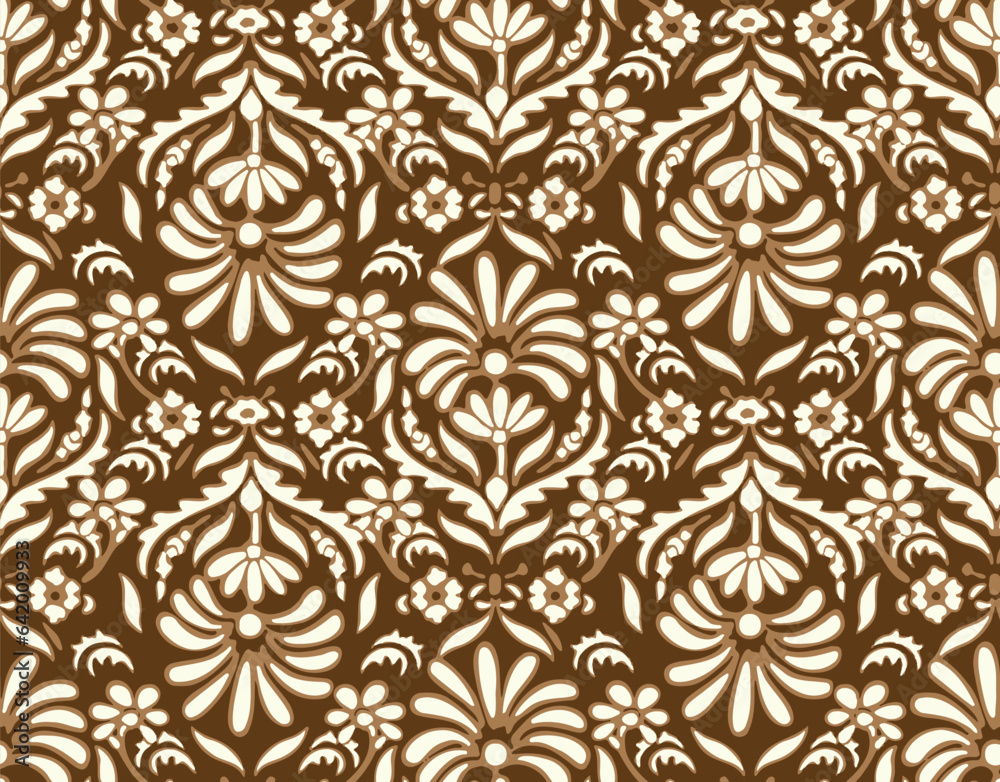 seamless damask pattern	