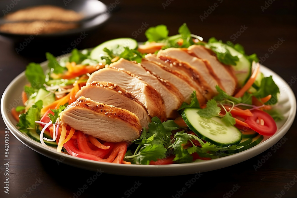 Eastern Fusion: Iconic Asian Chicken Salad - Culinary Brilliance in Every Bite