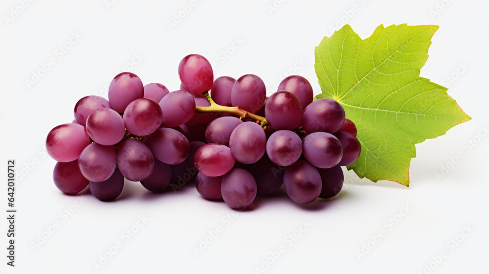 Fototapeta premium red grapes isolated on whiteม Isolated