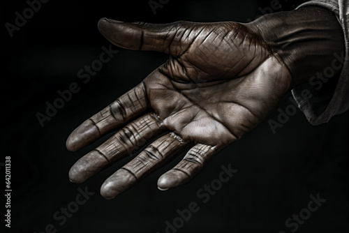 Close-up of a hand that has been through the ages © danter