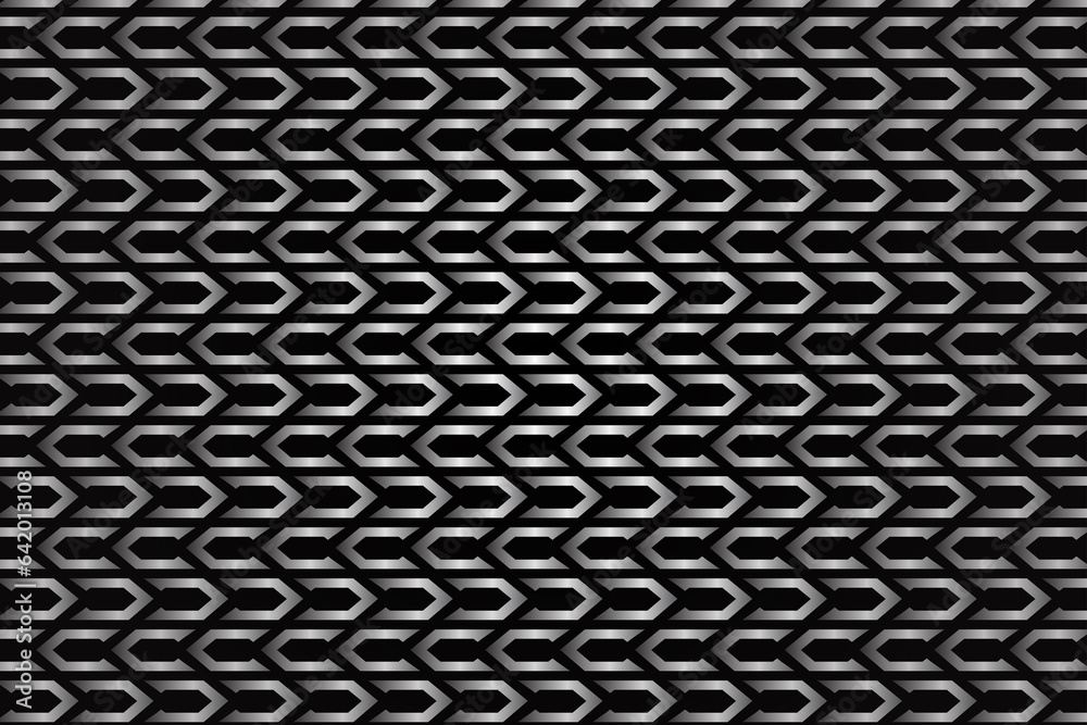 Abstract black and white pattern. Dark textured background with chainknitting. Abstract black and white pattern. Dark textured background with chainknitting.
