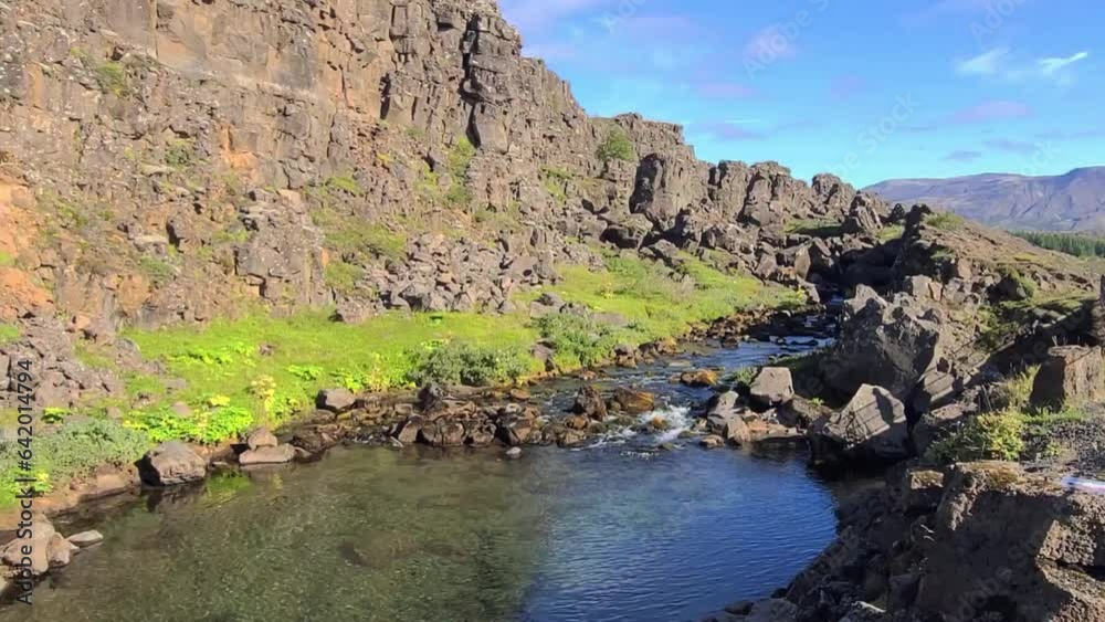 beautiful river Þingvellir national park beautiful river Þingvellir national park