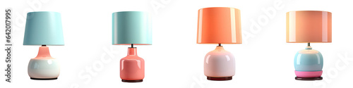 transparent background isolates table lamp