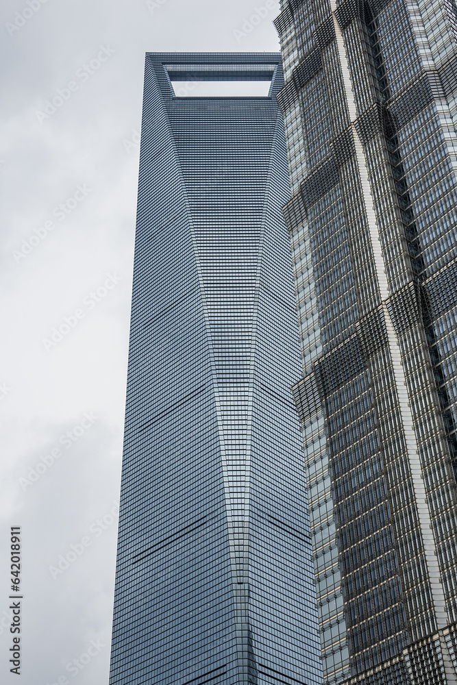 Skyscrapers in Shanghai, China.