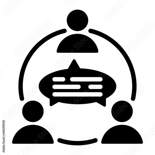 Communication Glyph Icon