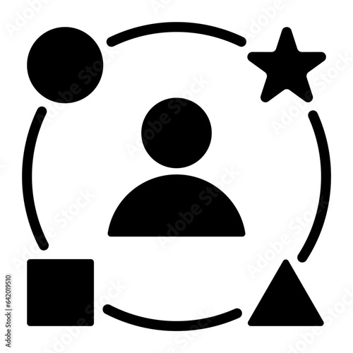 Diversity Glyph Icon