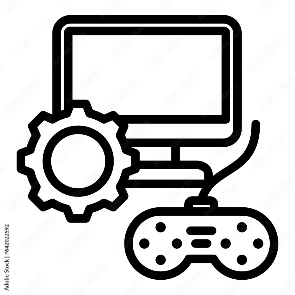 Game Development Outline Icon Game Development Outline Icon