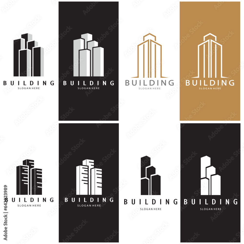 Building logo architecture vector illustration design,Real Estate logo template, Logo symbol icon Building logo architecture vector illustration design,Real Estate logo template, Logo symbol icon
