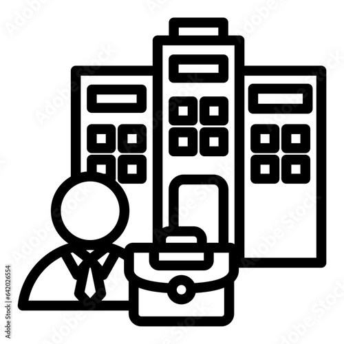 Business Center Outline Icon