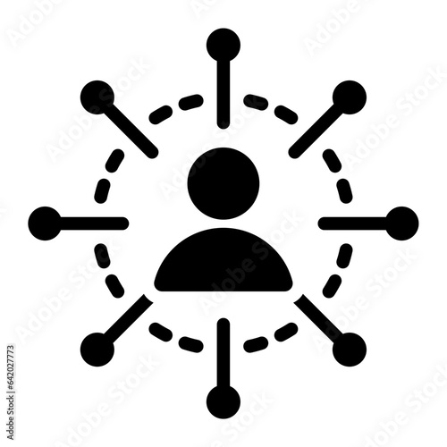 Physical Place Glyph Icon