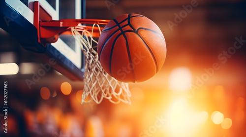 Basketball about to go in basket © Trendy Graphics