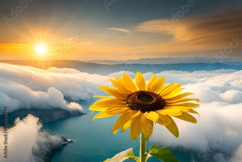 sun and sunflowers