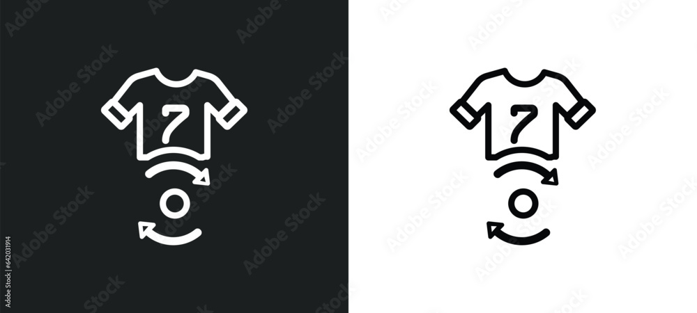player substitution icon isolated in white and black colors. player substitution outline vector icon from football collection for web, mobile apps and ui. player substitution icon isolated in white and black colors. player substitution outline vector icon from football collection for web, mobile apps and ui.