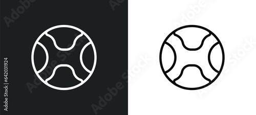 soccer ball icon isolated in white and black colors. soccer ball outline vector icon from football collection for web, mobile apps and ui.