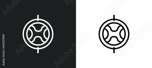 point icon isolated in white and black colors. point outline vector icon from football collection for web, mobile apps and ui.