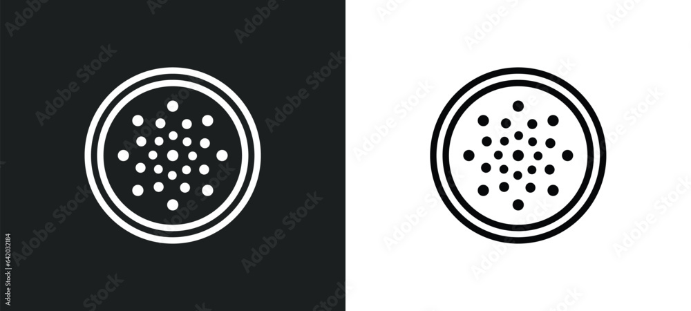passion fruit icon isolated in white and black colors. passion fruit outline vector icon from fruits collection for web, mobile apps and ui. passion fruit icon isolated in white and black colors. passion fruit outline vector icon from fruits collection for web, mobile apps and ui.