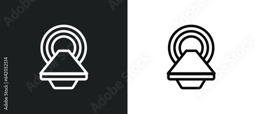 mri scanner icon isolated in white and black colors. mri scanner outline vector icon from general collection for web, mobile apps and ui.