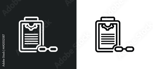 smart contract icon isolated in white and black colors. smart contract outline vector icon from general collection for web, mobile apps and ui.