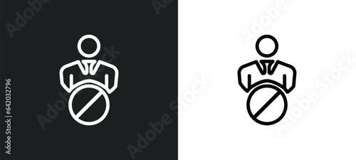 impeachment icon isolated in white and black colors. impeachment outline vector icon from general collection for web, mobile apps and ui.