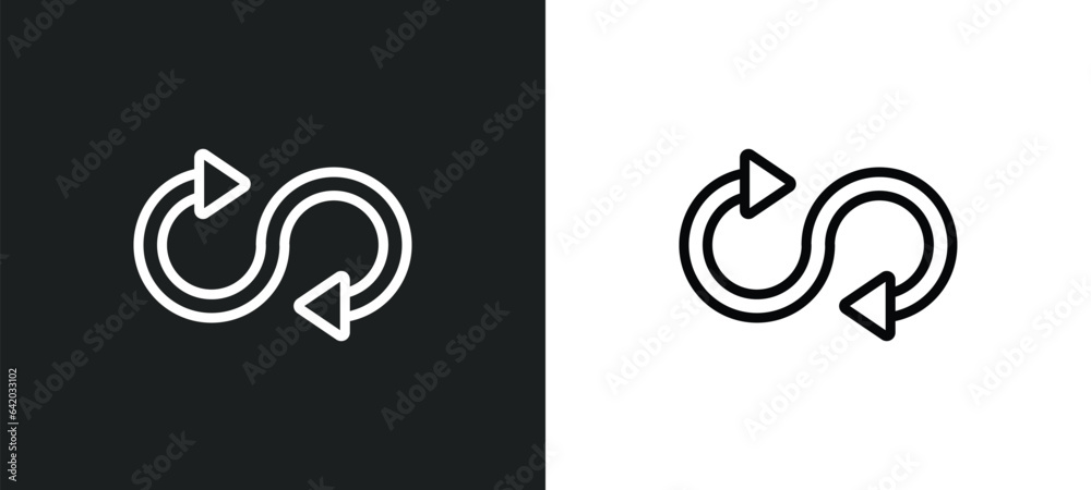 flow icon isolated in white and black colors. flow outline vector icon from geometry collection for web, mobile apps and ui. flow icon isolated in white and black colors. flow outline vector icon from geometry collection for web, mobile apps and ui.