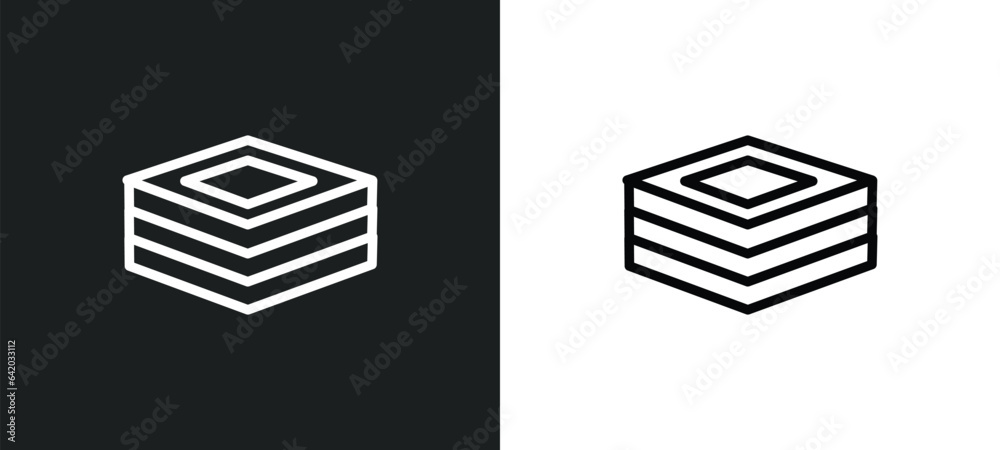 layer icon isolated in white and black colors. layer outline vector icon from geometry collection for web, mobile apps and ui. layer icon isolated in white and black colors. layer outline vector icon from geometry collection for web, mobile apps and ui.