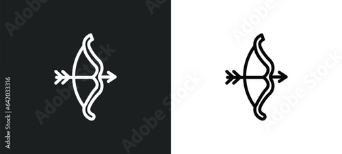 artemis icon isolated in white and black colors. artemis outline vector icon from greece collection for web, mobile apps and ui.