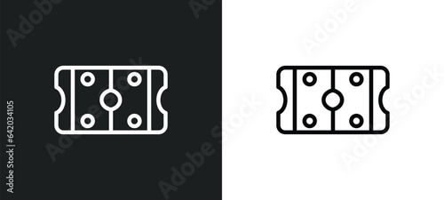 ice court icon isolated in white and black colors. ice court outline vector icon from hockey collection for web, mobile apps and ui.