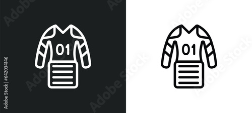 commerce icon isolated in white and black colors. commerce outline vector icon from hockey collection for web, mobile apps and ui.