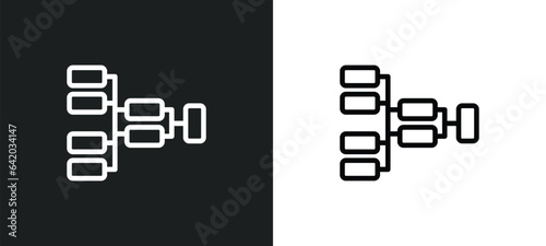 playoff icon isolated in white and black colors. playoff outline vector icon from hockey collection for web, mobile apps and ui.