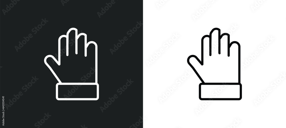 hand showing palm icon isolated in white and black colors. hand showing palm outline vector icon from human body parts collection for web, mobile apps and ui. hand showing palm icon isolated in white and black colors. hand showing palm outline vector icon from human body parts collection for web, mobile apps and ui.
